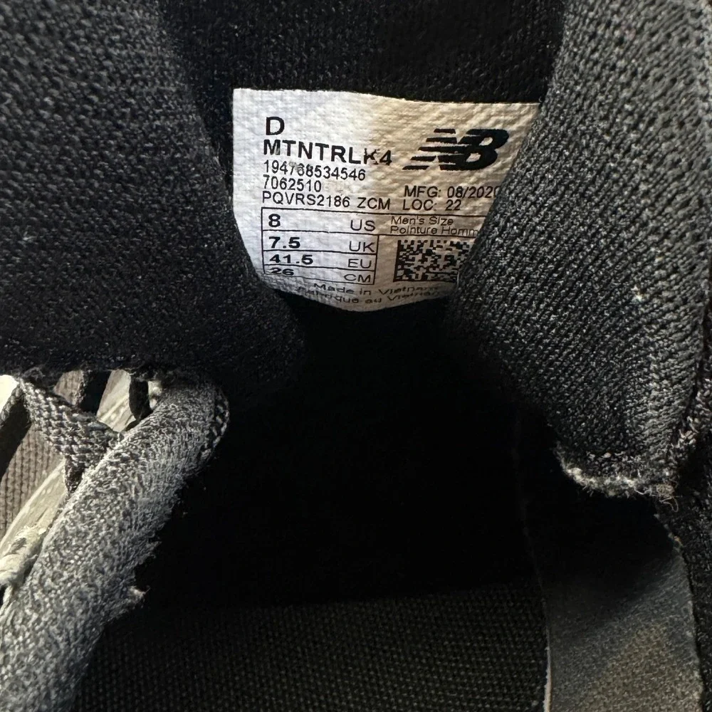 NEW BALANCE ALL TERRAIN Sz 8 NITREL V4 MTNTRLK4 Athletic Running Shoes Sneakers - Picture 5 of 7